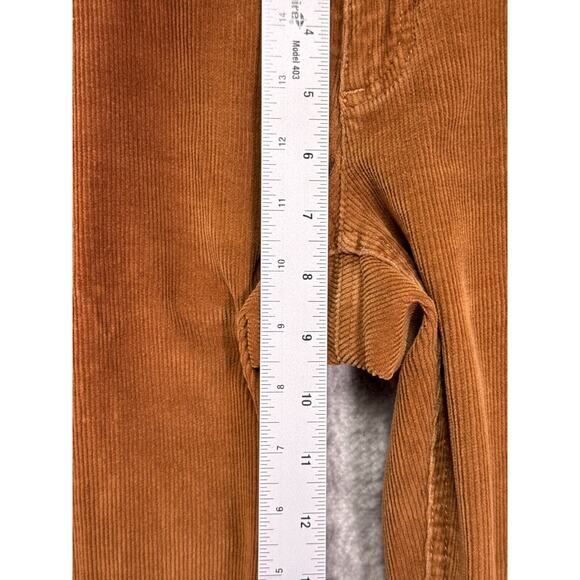 Vintage Abercrombie & Fitch Pants 4 Womens Y2K Caramel Corduroy Low Rise Boot - Picture 4 of 7